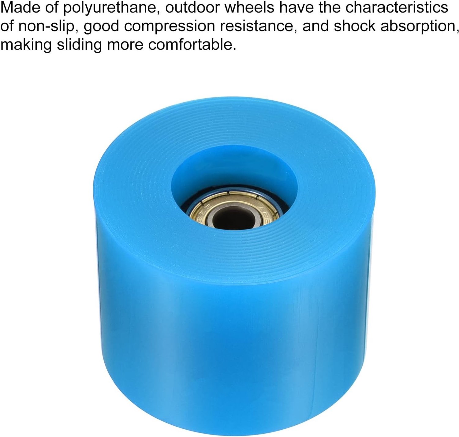 60mm Longboard Wielen met ABEC-11 Lagers 4 Stuks Vervangingswielen voor Skateboards en Cruisers 80A Duurzaam en Kleurrijk