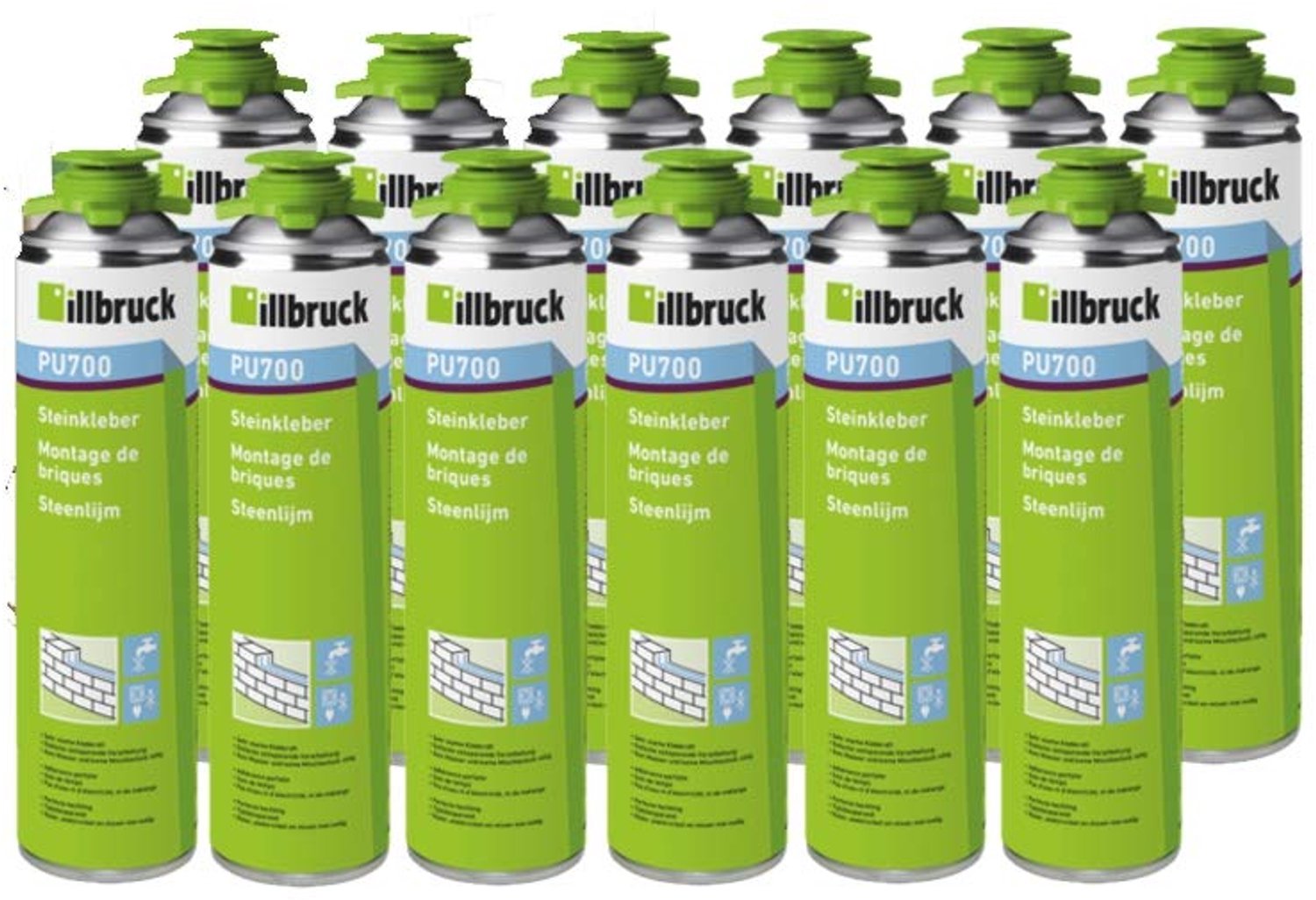 PU700 Sterke Lijm voor Steen en Hout 12 x 750 ml