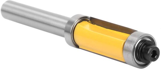 Flush Trim Bit - 8mm Freesbit Set - Hittebestendige Teflon Coating - Houtbewerking - Top Bearing Flush Bit - Geschikt voor Router