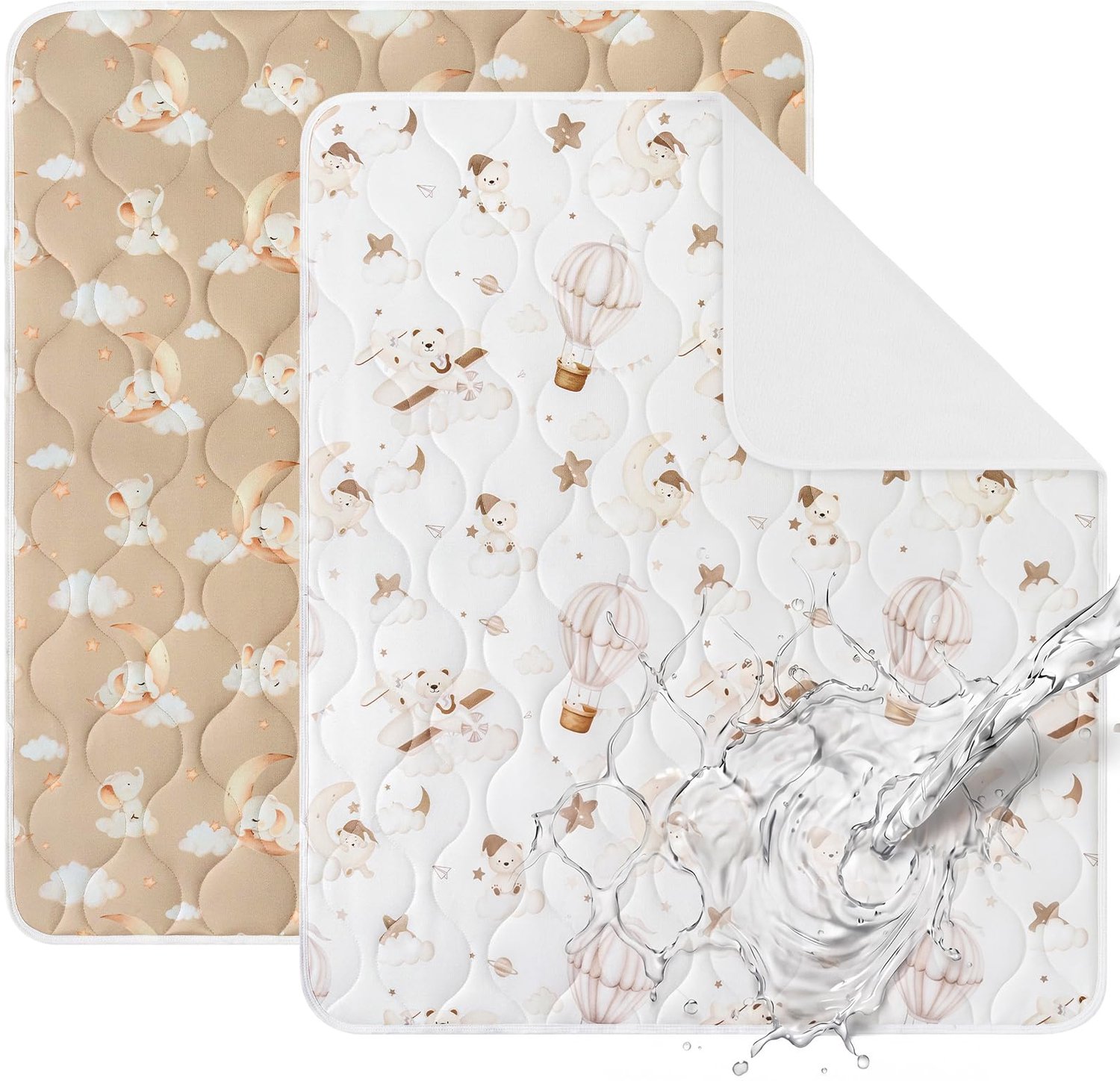 Set van 2 Waterdichte Bedkussens voor Potty Training