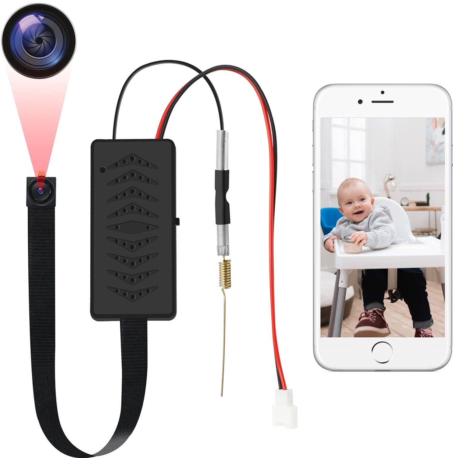Draagbare WiFi Mini Camera met Bewegingsdetectie