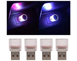 USB auto sfeerlicht - Mini LED verlichting - Energiebesparend en milieuvriendelijk - Kleurrijke interieur sfeerverlichting - Geschikt voo...