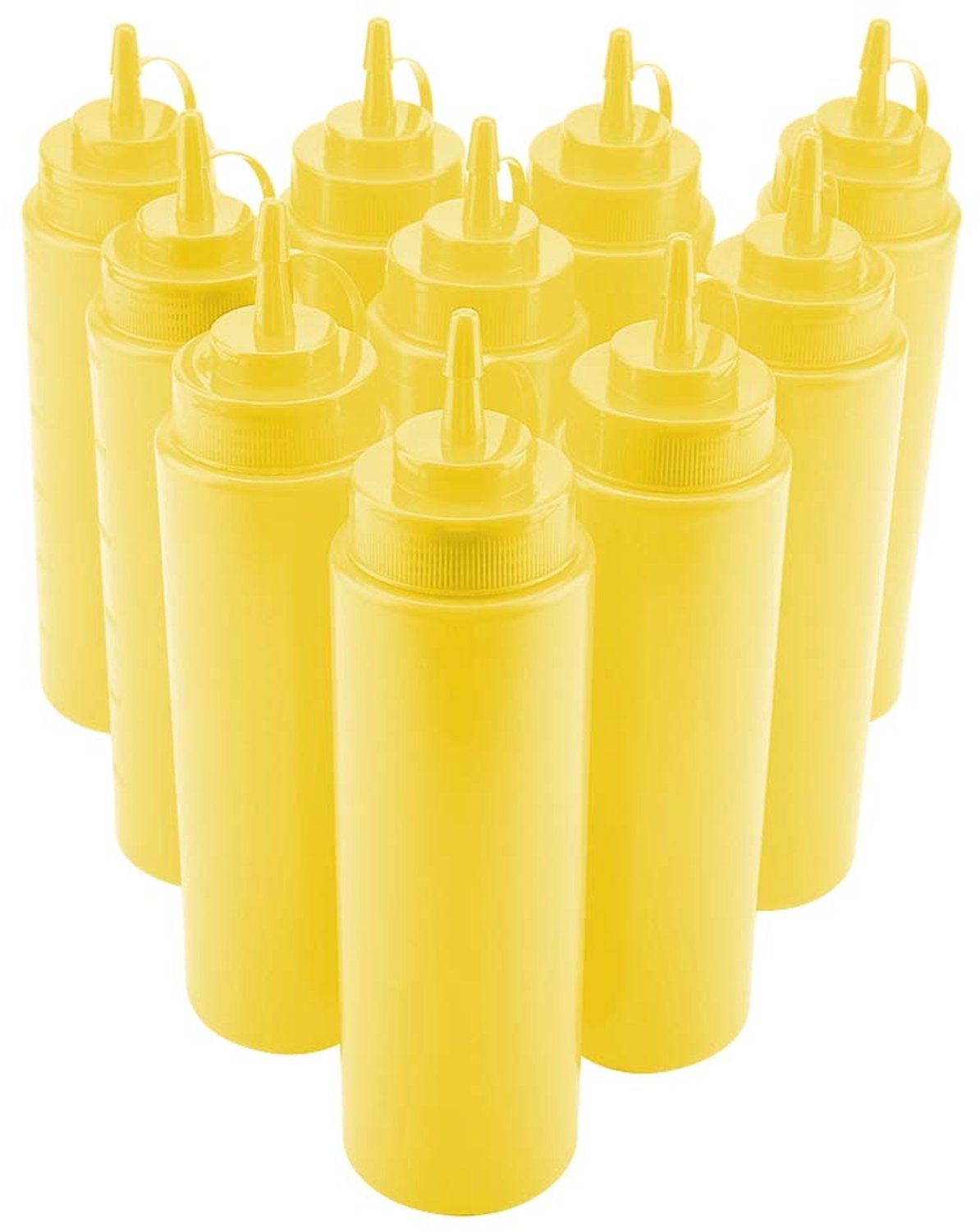 Set van 10 Flesjes - Squeeze Flessen voor Sauzen en Specerijen - 720ml