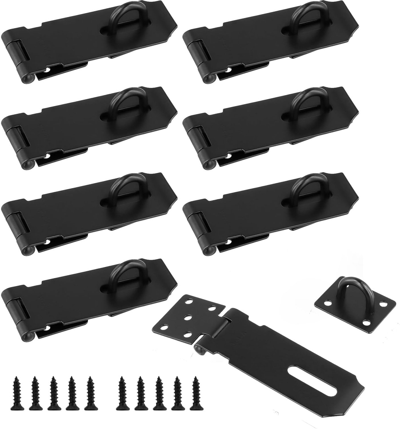 8 Stuks RVS Padlock Hasp en Staple voor Deuren