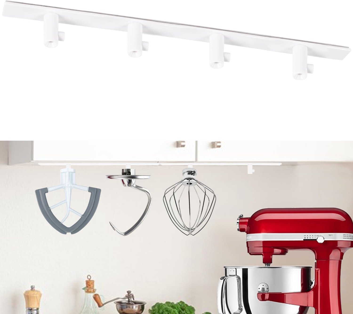 Set van 4 Accessoirehouders voor Keukenmachine