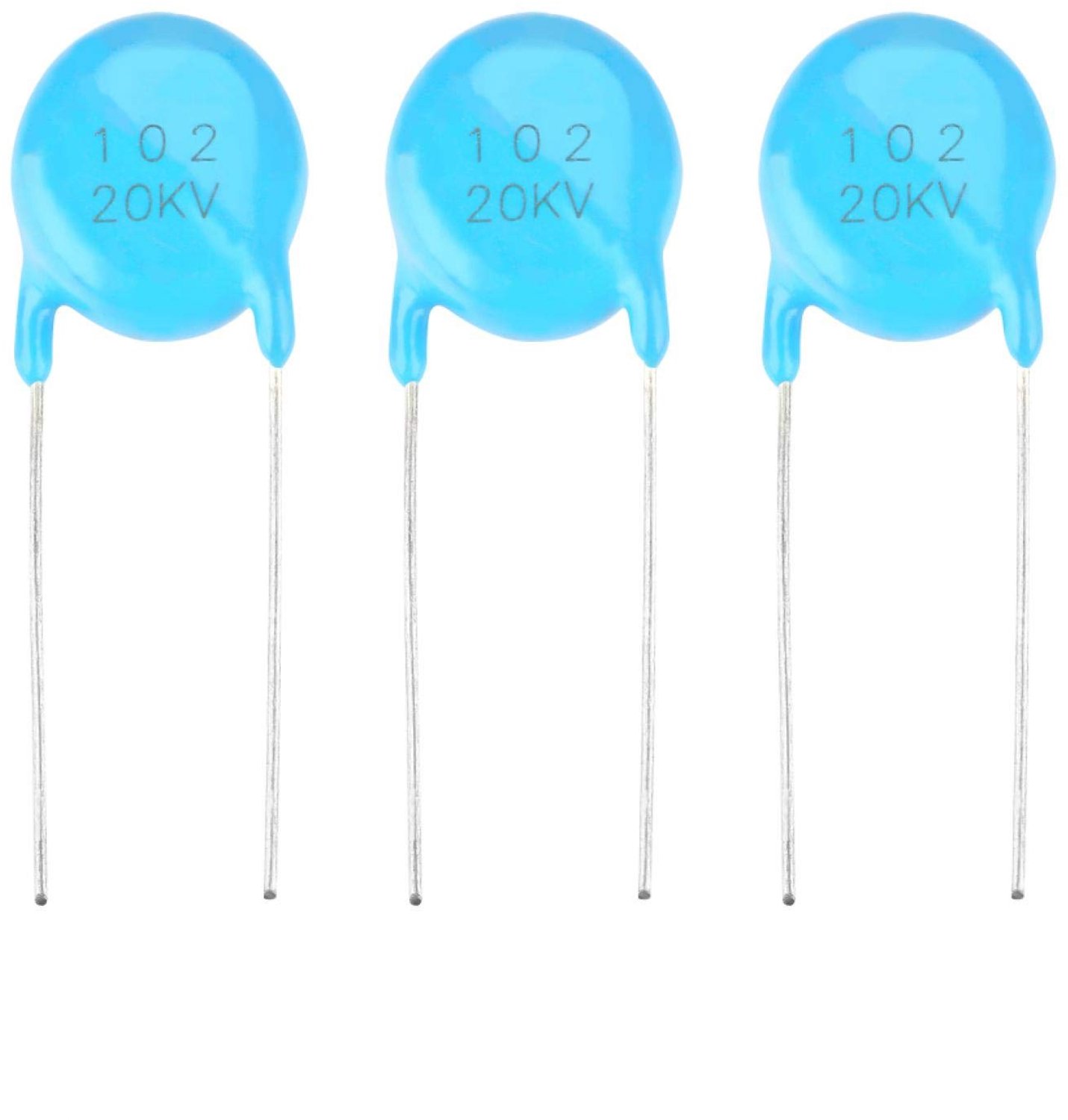 Ceramic Capacitor - 20KV - Hoogspanningscapaciteit - Compact - 1nF - Perfect voor Elektronica - 20 stuks