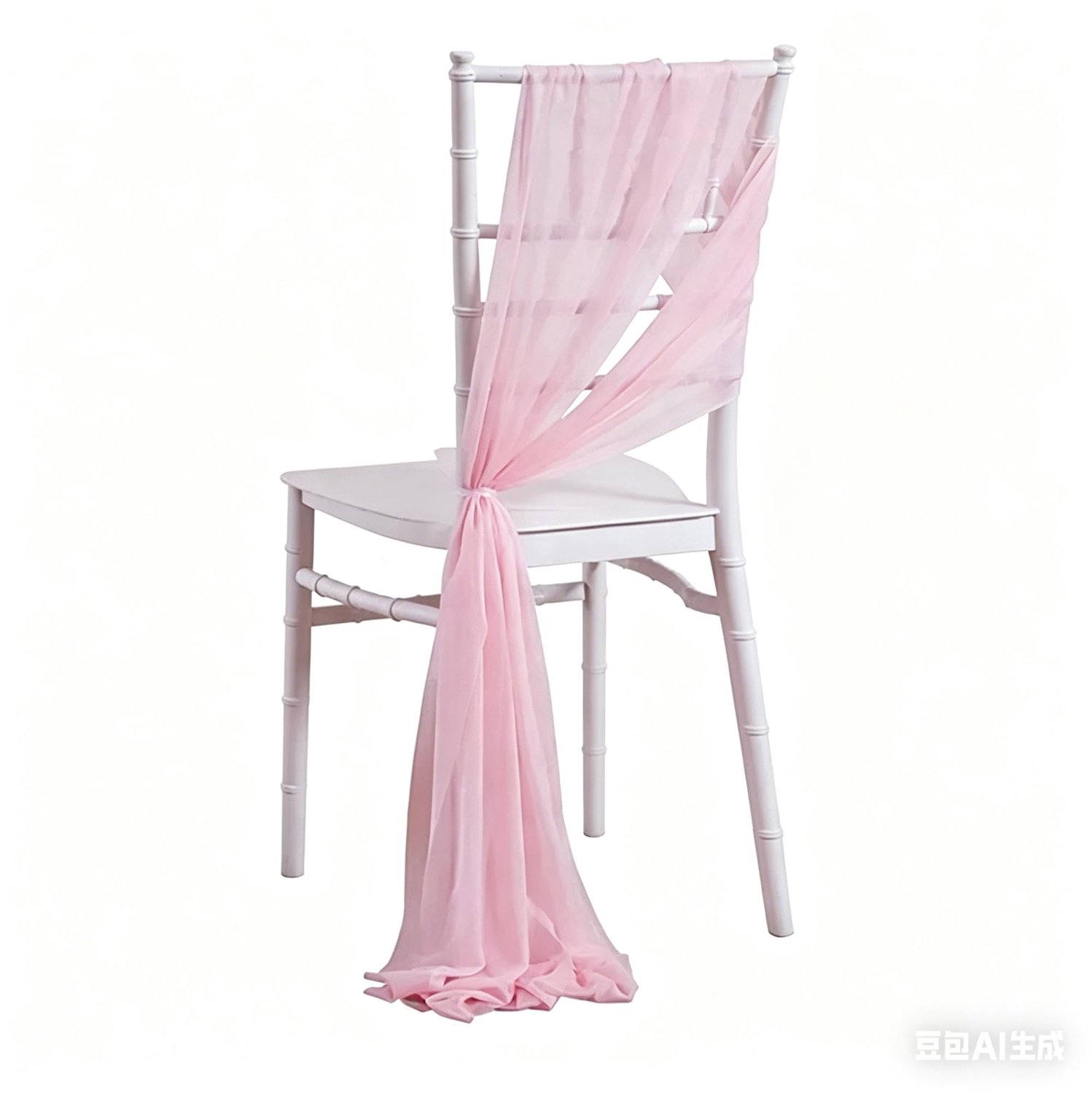 Tulle Stoelversiering Set voor Bruiloften en Feesten