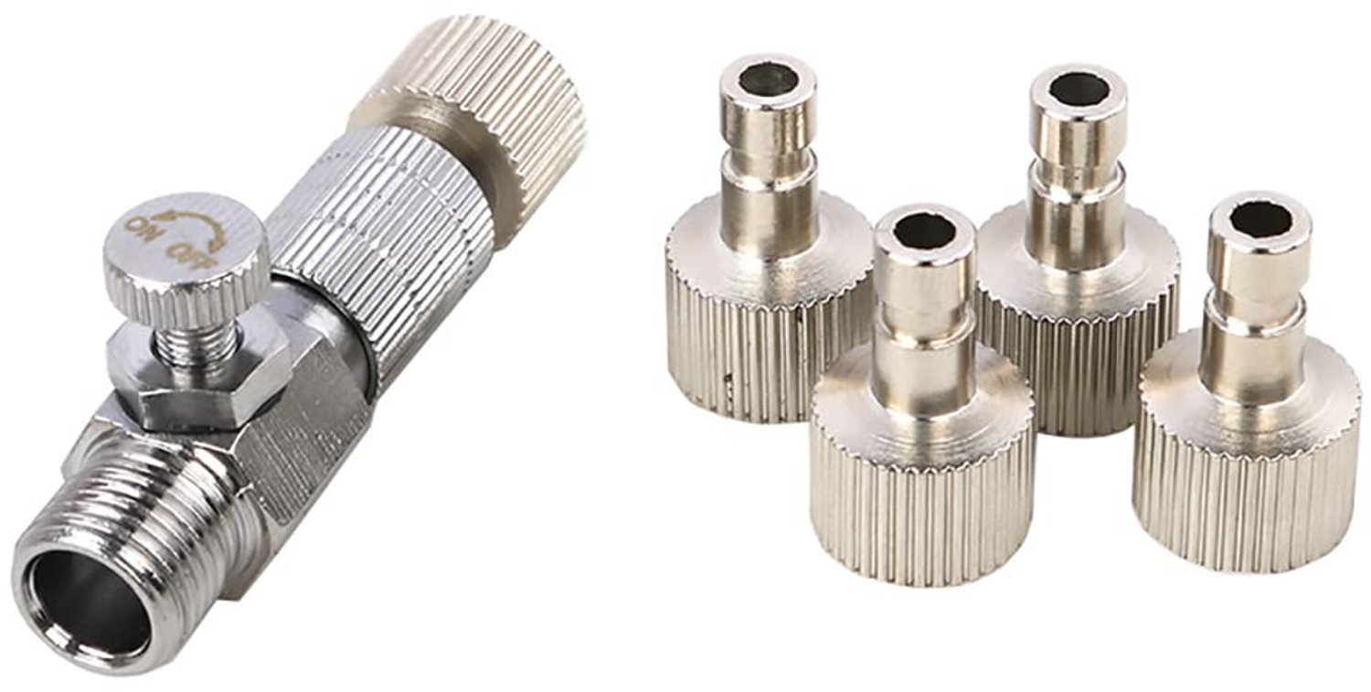 Set van 5 Airbrush Adapters met Snelle Ontkoppeling