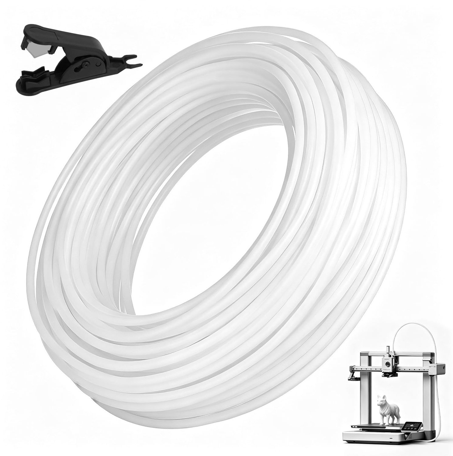 12 Meter PTFE Slang met Cutter voor 3D-printers