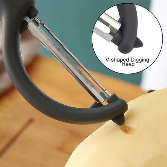 Set van 2 Ergonomische Groente- en Fruit Peelers — afbeelding 4