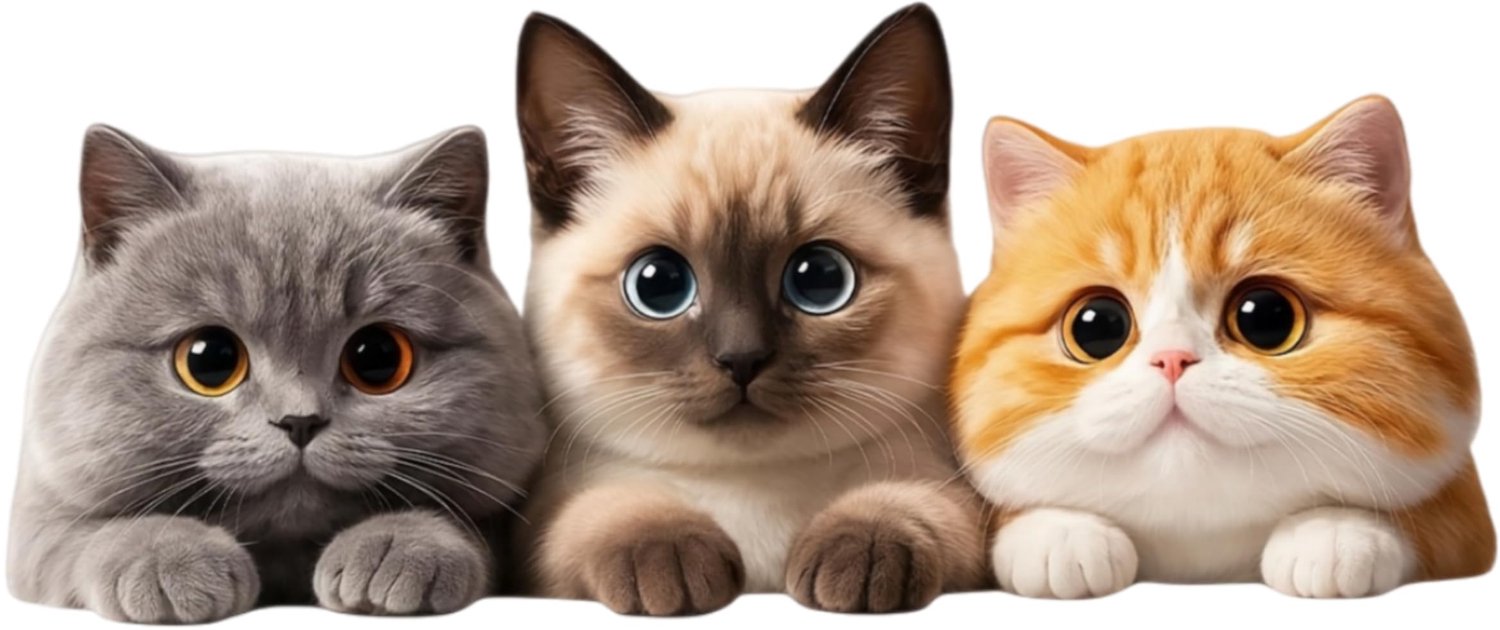 Waterdichte Kattenautostickers 5,5 Inch Set van 2