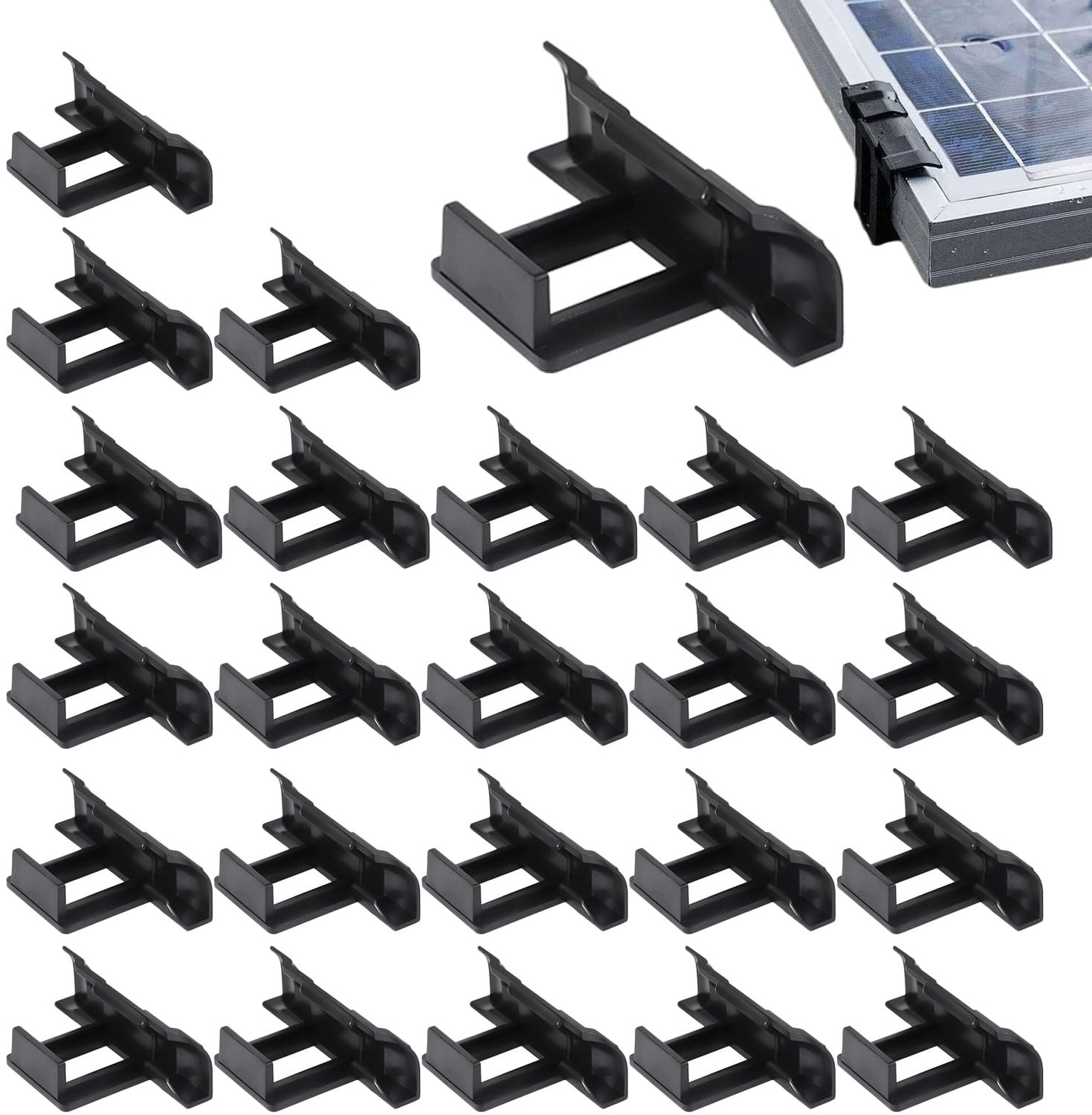 24 Stuks PVC Waterafvoerclips voor Zonnepanelen (30 mm)