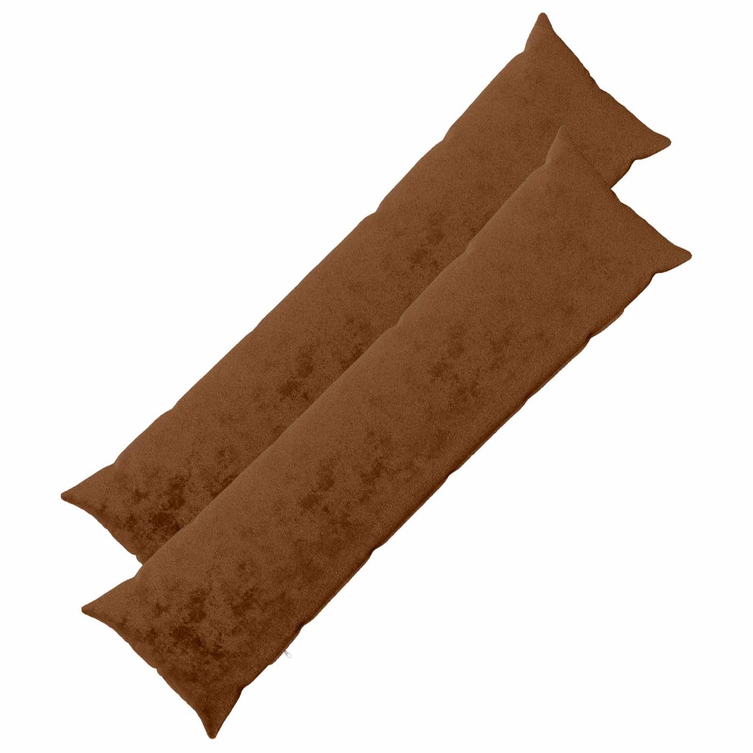 vidaXL Dekenkussen - 2 - st - HEERLEN - Lichtbruin - 40 - x - 145 - cm - Flanel Licht Bruin