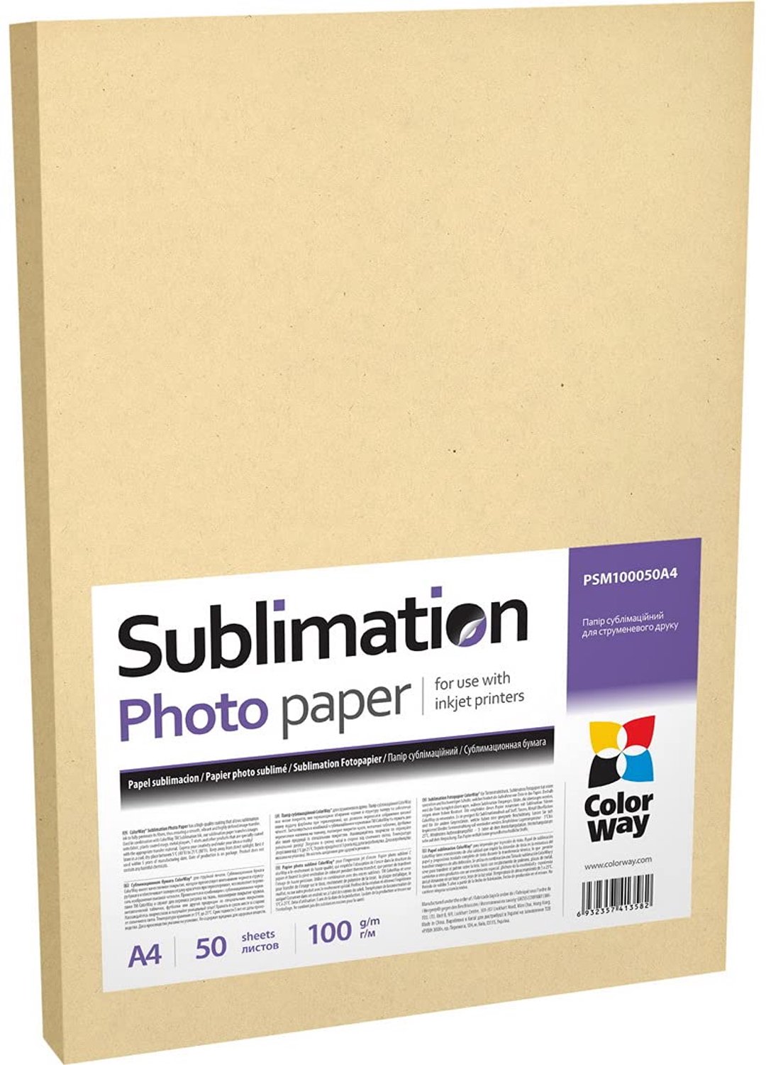 Sublimatie Foto Papier A4 - 50 Vel - 100 g/m²
