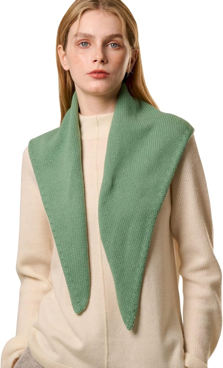 Sjaal voor dames, kasjmier, 30% kasjmier, 70% wol, modieuze gebreide halsdoek en schouderdoek voor lente en herfst