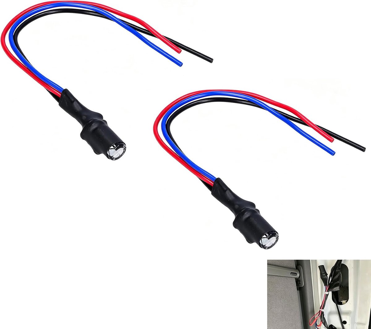 2 stuks filter voor achteruitrijcamera, storingsfilter, 12 V, spanningsstabilisator, mistverwijderaar, oplossing, knipperend scherm, parasitaire afbeelding of zwart scherm, eenvoudig te installeren