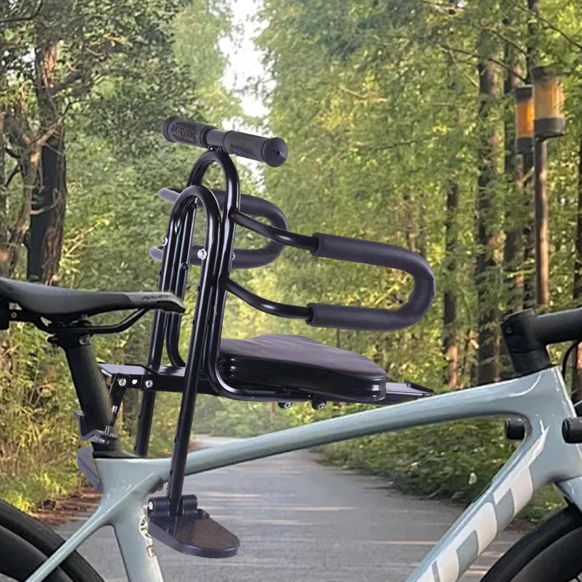 Kinderfietszitje veilig zitje, bevestiging, verstelbaar