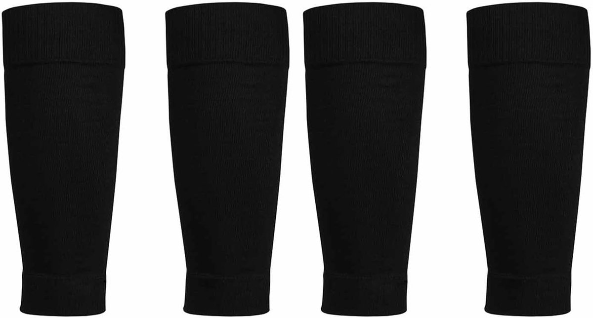 Scheenbeschermers voor kinderen, ademende mouwen voor beginners, lichte voetbalbeenwarmers voor training en wedstrijden, jongens en meisjes, 6-12 jaar