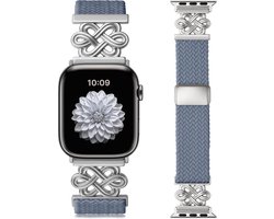 Wutwuk Gevlochten magnetische band compatibel met Apple Watch bandjes van 42 mm (S11/10) 41 mm 40 mm 38 mm 42 mm vrouwen, chic Keltisch metalen rekbare band voor iWatch Series 11, 10, 9, 8, 7, 6, 5, 4