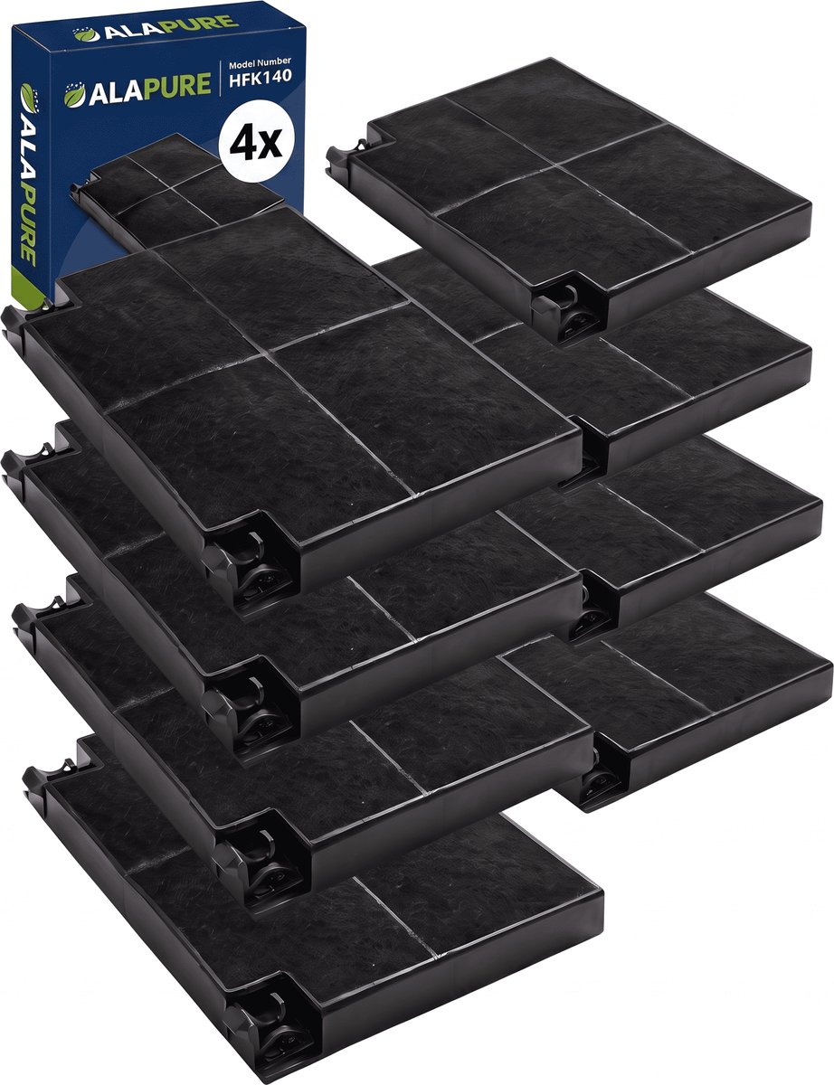 4x Koolstoffilter voor Neff 640550 / 00640550