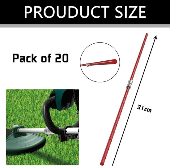 Spoel lijn, 20 stuks 12 inch F016800181 grastrimmer spoel lijn, compatibel met Bosch ART 26 COMBITRIM grastrimmer — afbeelding 2
