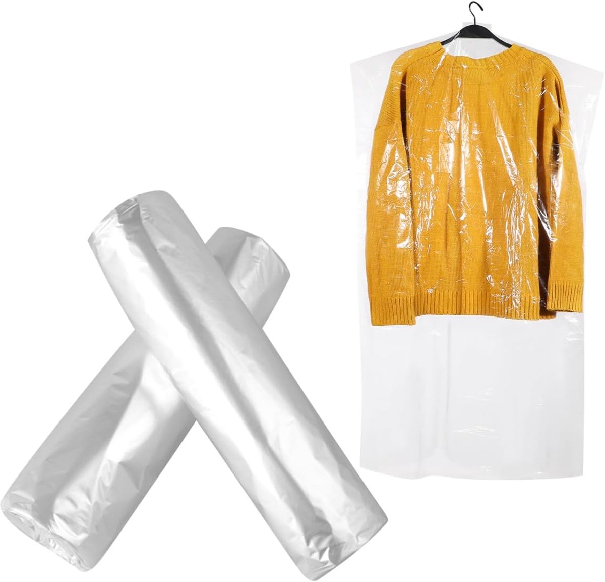 50 stks 60 * 100cm kleding stofkap kledingstuk stofschild kledingpak tas