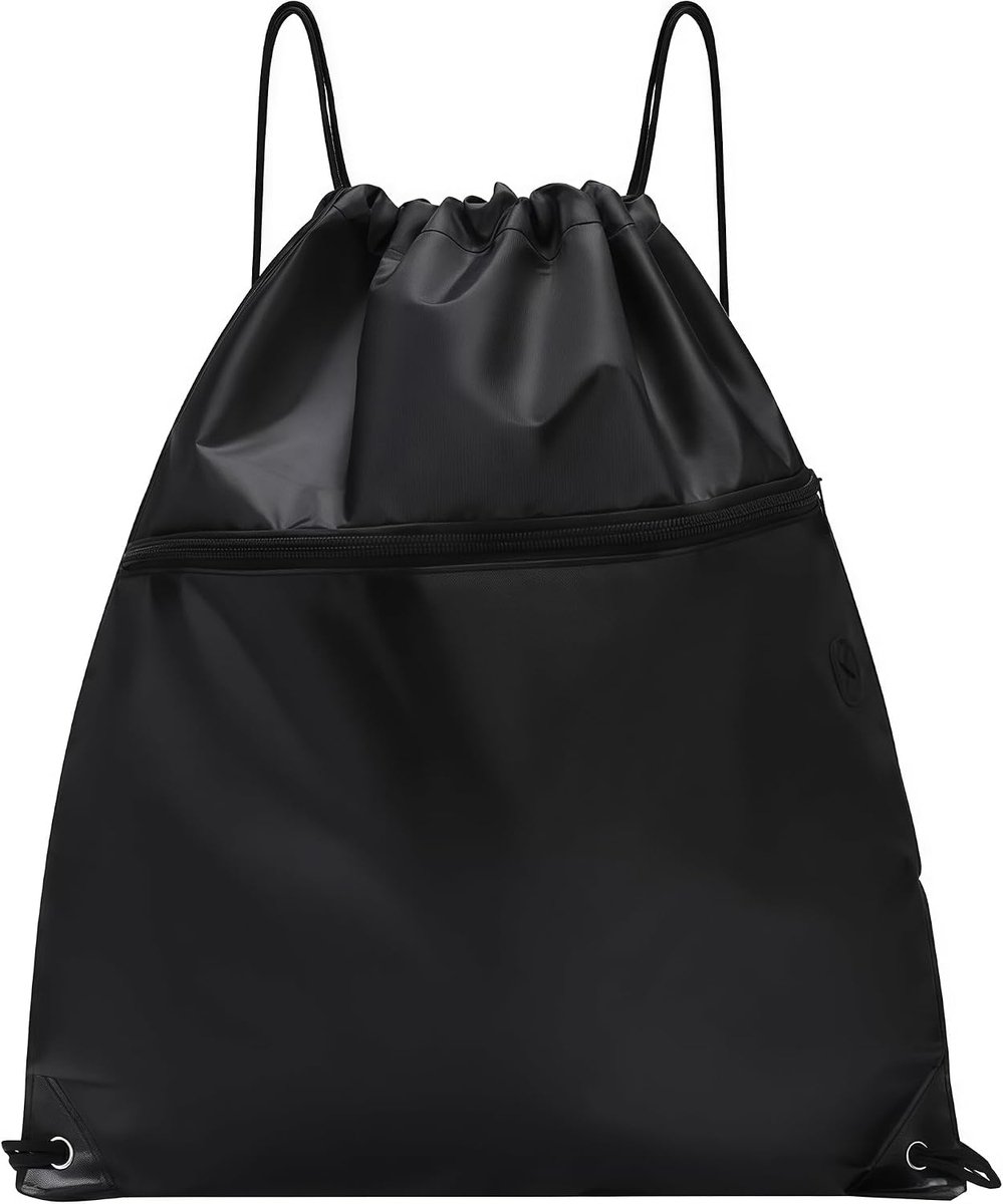 Sporttas met Ritsvak, 43x35 cm, Zwart, Gym Tas voor Heren Dames, Waterdicht Oxford Stof, Opvouwbaar voor Sport Reizen School