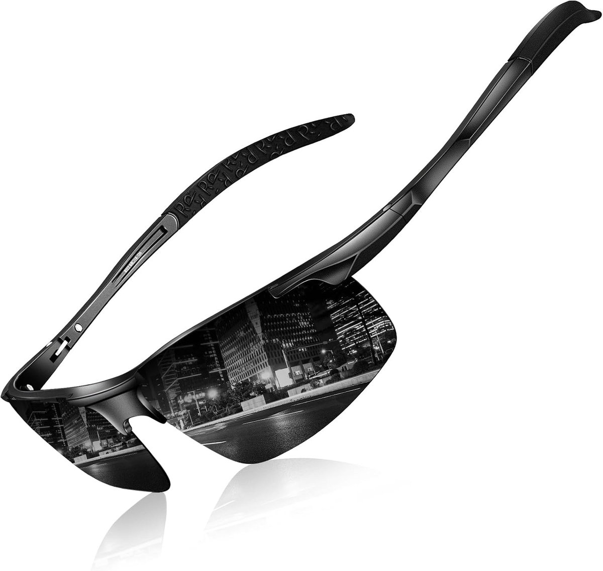 Zonnebril Heren Gepolariseerd Running Wrap Around Golf Driving Sports Cycling UV-bescherming Designer Shades voor vissen Hiking