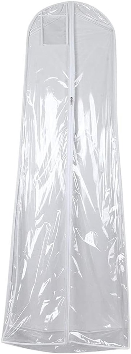 Zalati Kledinghoes Beschermende Hangende Kledingtas Cover PVC Vochtbestendig Stofbestendig voor pak, Jurken, Jas - 200 x 70 x 30 cm
