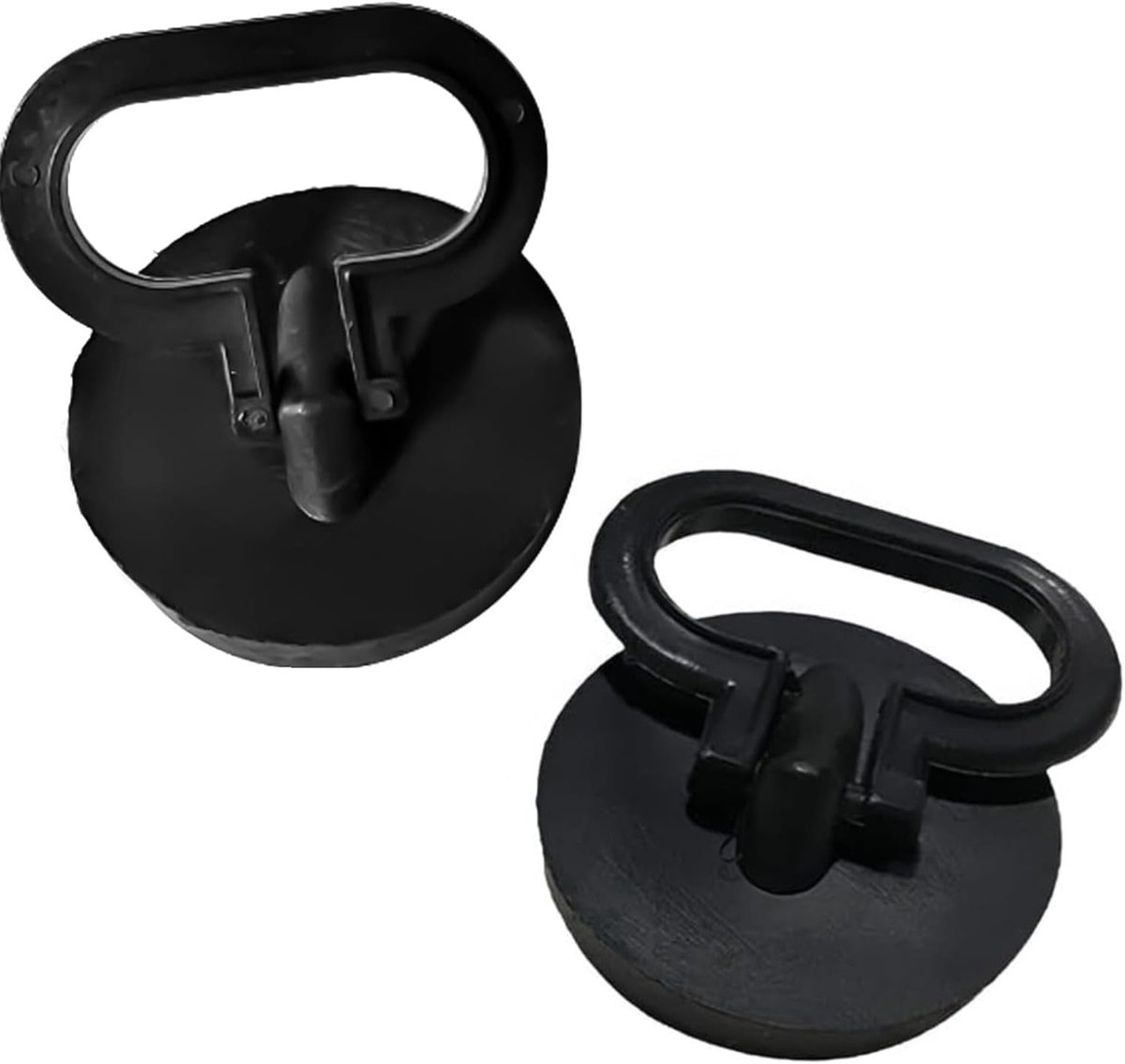 Set van 2 gootsteenpluggen met trekring - 1,57 inch universele afvoerstop voor keuken en badkamer, PVC gootsteenstop met handvat, lekvrije gootsteenstop voor thuis en commercieel gebruik