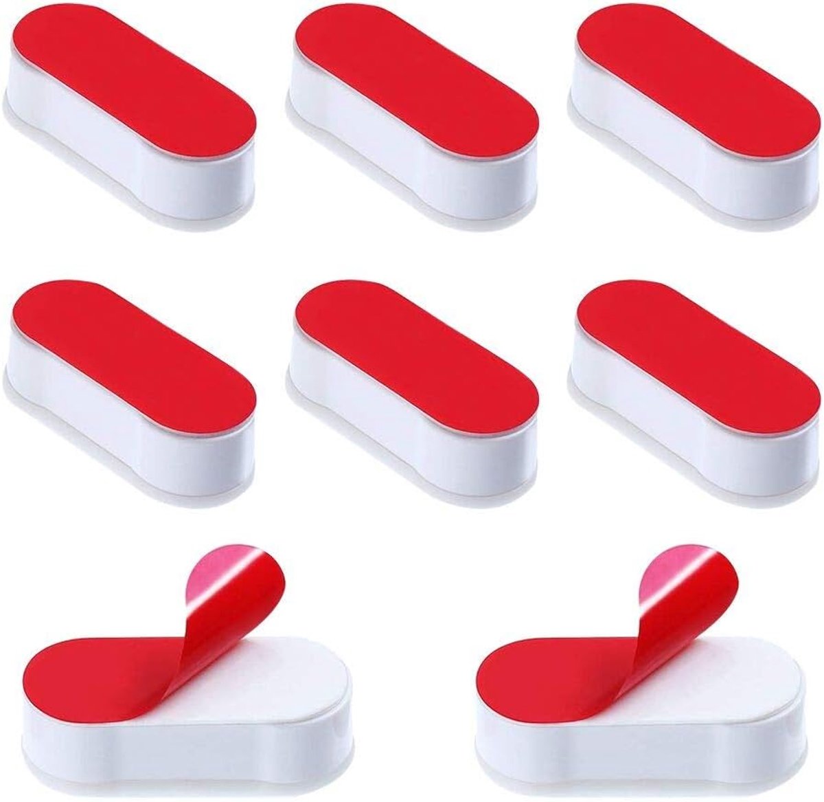 Buffers voor toiletzittingen, 8 stuks, universele stoppers voor wc-afdekking, zelfklevend, wit
