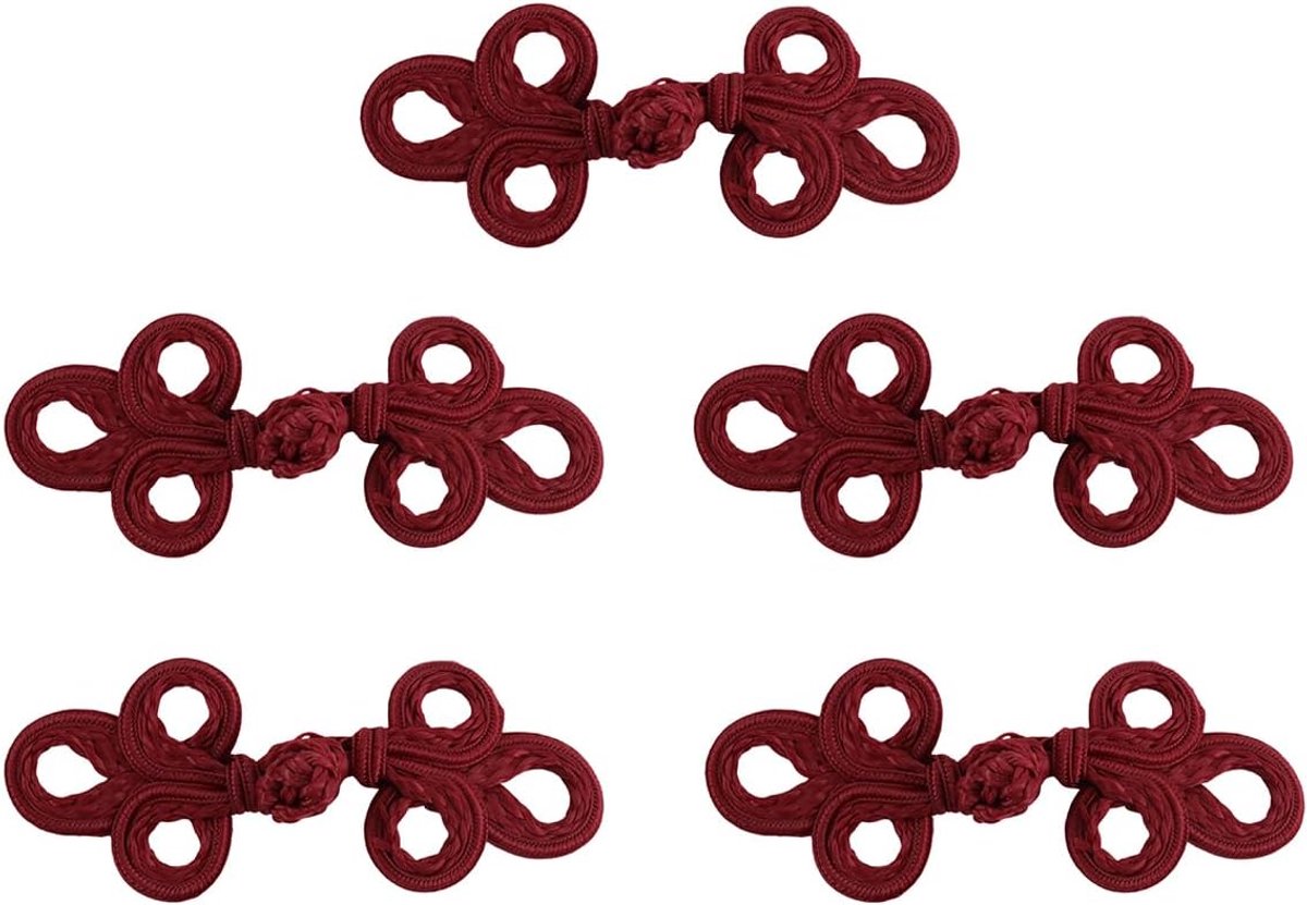 Knopen Bevestigingsmiddelen en naaiknopen, voor kledingstukken in Cheongsam-stijl Vesten (rood)