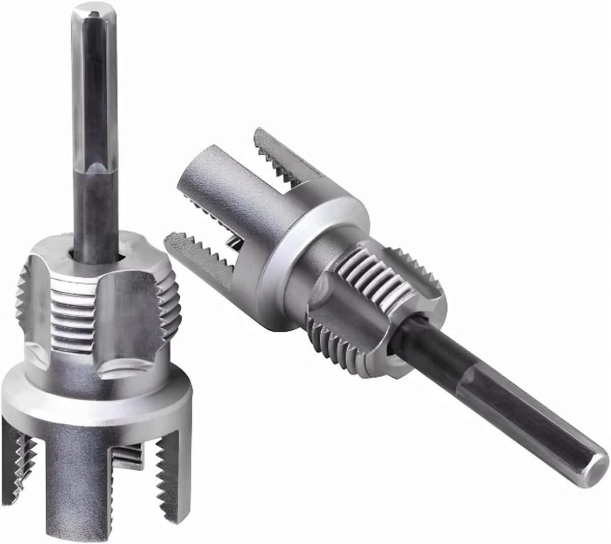 1/2 inch en 3/4 inch, waterpijpdraadsnijder met pijpdraadsnijder, pijpdraadsnijder kit voor PVC PPR-buizen, handmatige schroefdraadtap, nauwkeurig lekvrij schroefdraad