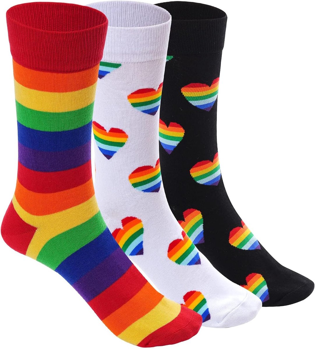 Sokken, Gestreepte Tennissokken Voor Iedereen, Kleurrijke Pride Maand Festival Sokken, Geschenk Voor Liefde En Diversiteit Vierin