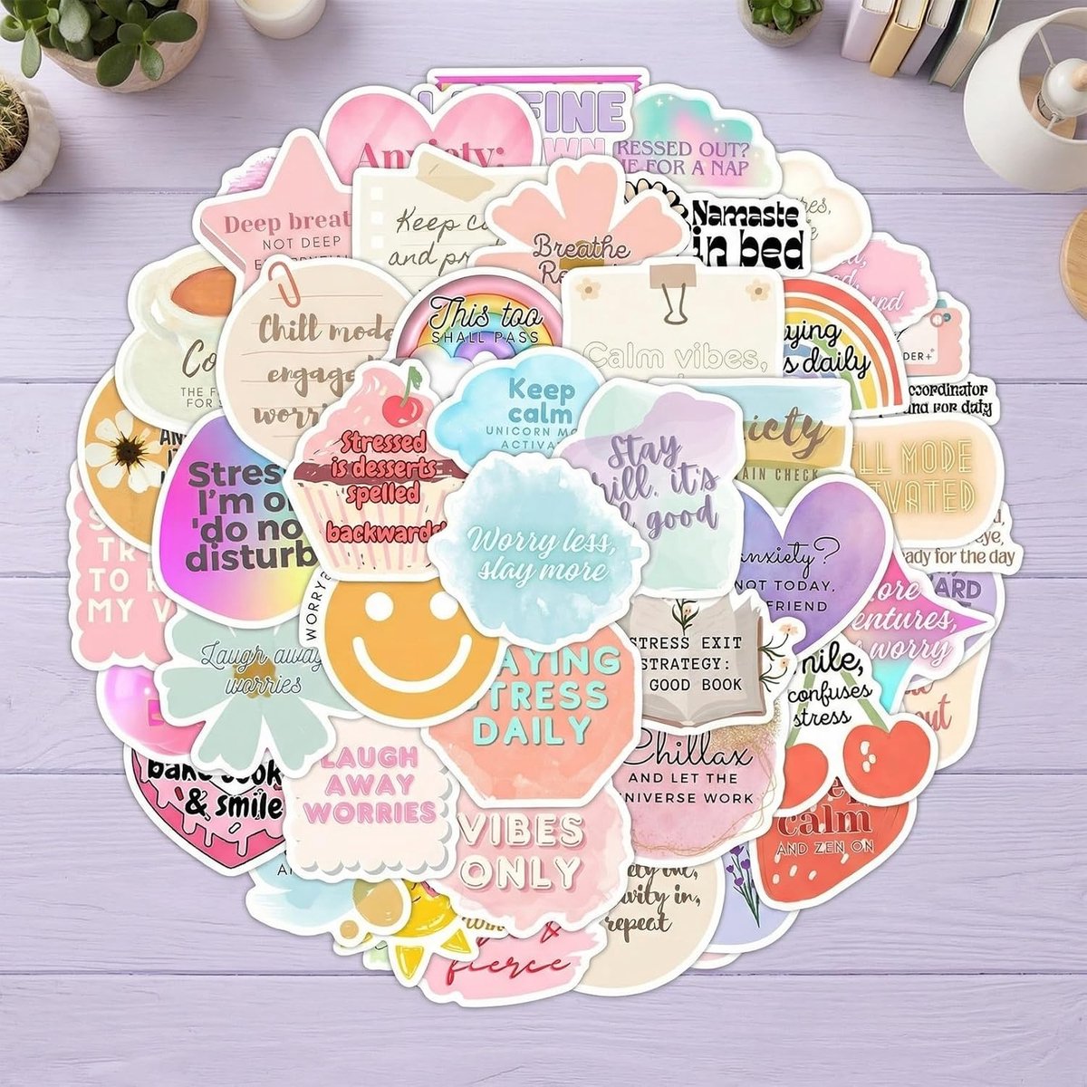 Sticker set 100 stuks - vinyl waterproof - creatieve cartoonmotieven - perfect voor decoratie - ShopVlot