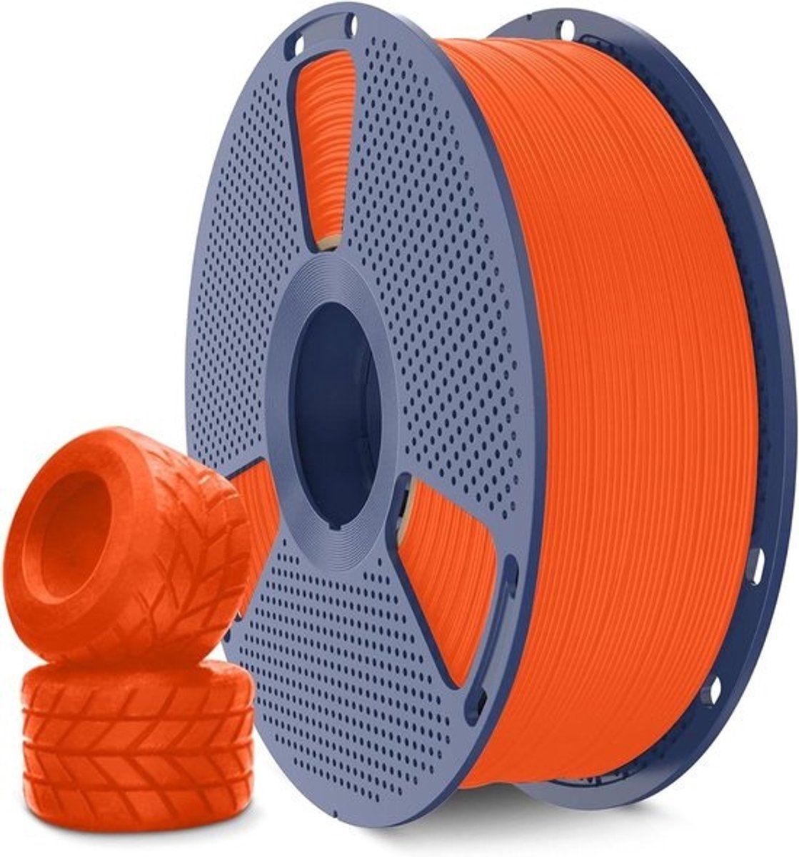 TPU-filament - Flexibel filament - 3D-printen - Hoge snelheid - 1 kg - 1,75 mm - Oranje