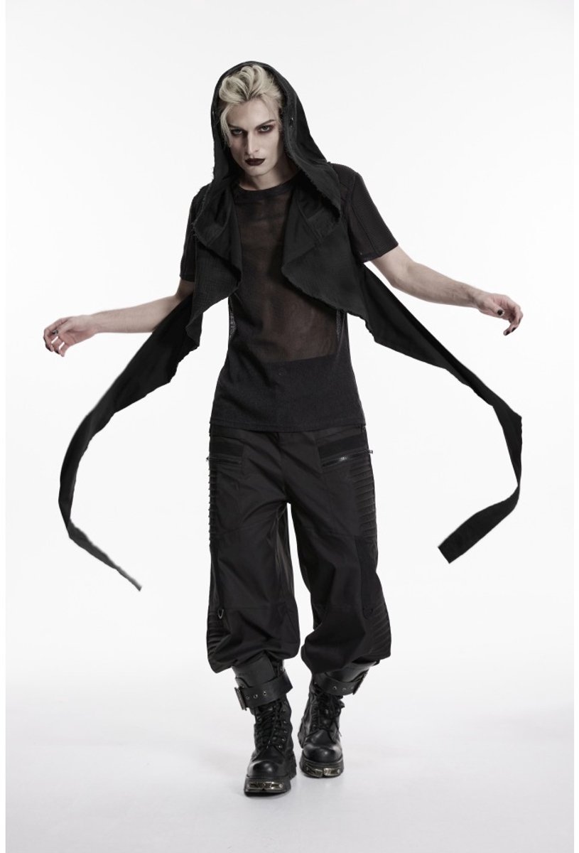 Punk Rave - Vulture Witcher Scarf Hood Sjaal - Zwart