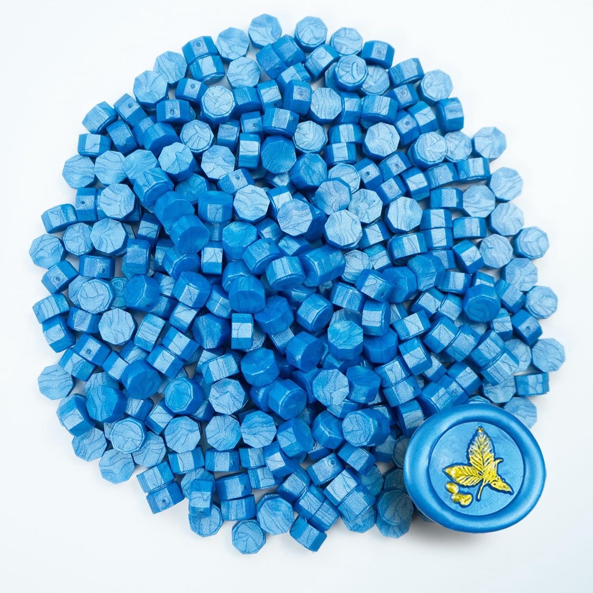 Zifospy 370 PCS sealen wax kralen, sealen kralen voor brief wenskaarten wijn sealen ambachten maken bruiloft en feest uitnodigingen (Dusky Blue)