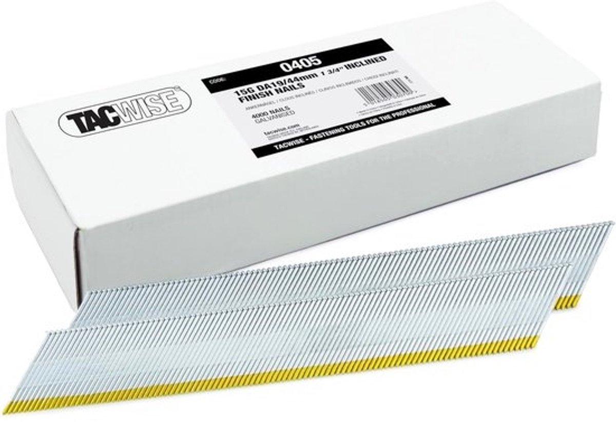 Gegalvaniseerde 15G/44mm Schuine Spijkers voor Professioneel Gebruik - 4000 Stuks