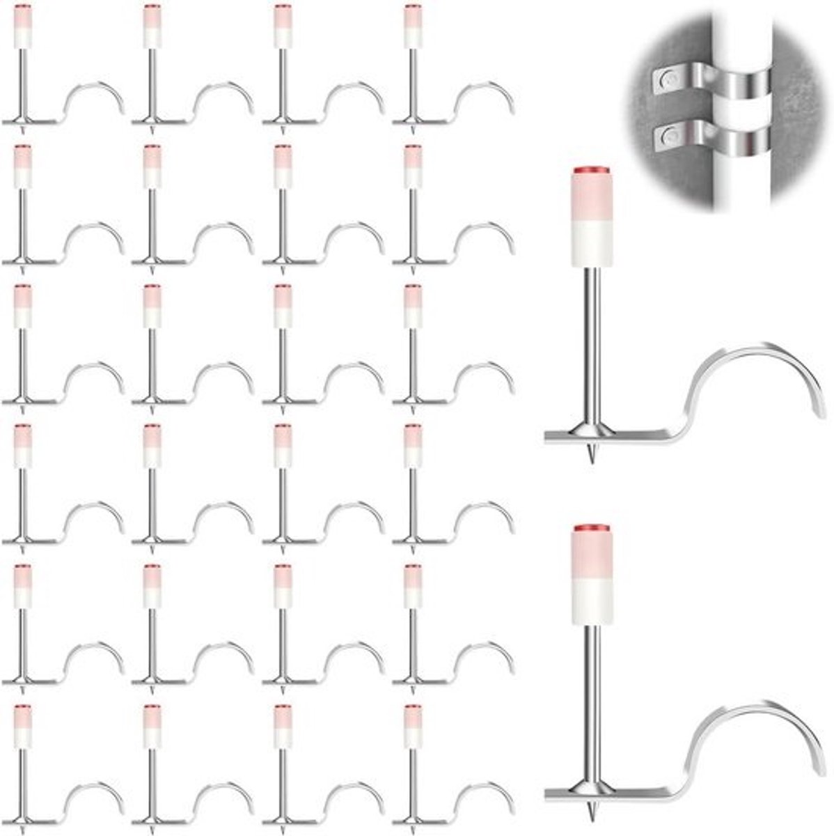 200 stuks spijkers voor nagelpistool, nagelpistool voor staal en beton, diameter 7,3 mm, nagel voor betonnen muren, dakviltnagels, nagelpistool, perslucht