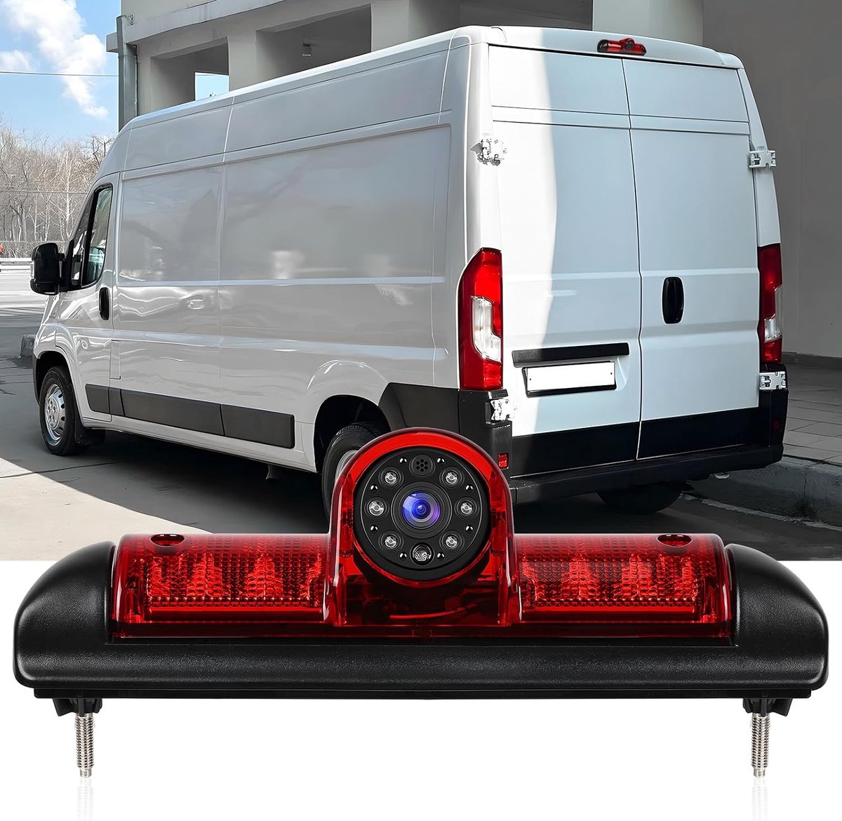 Achteruitrijcamera 720P met remlicht - Geschikt voor Fiat Ducato/Peugeot Boxer/Citroen Jumper 2006-2017 - ShopVlot