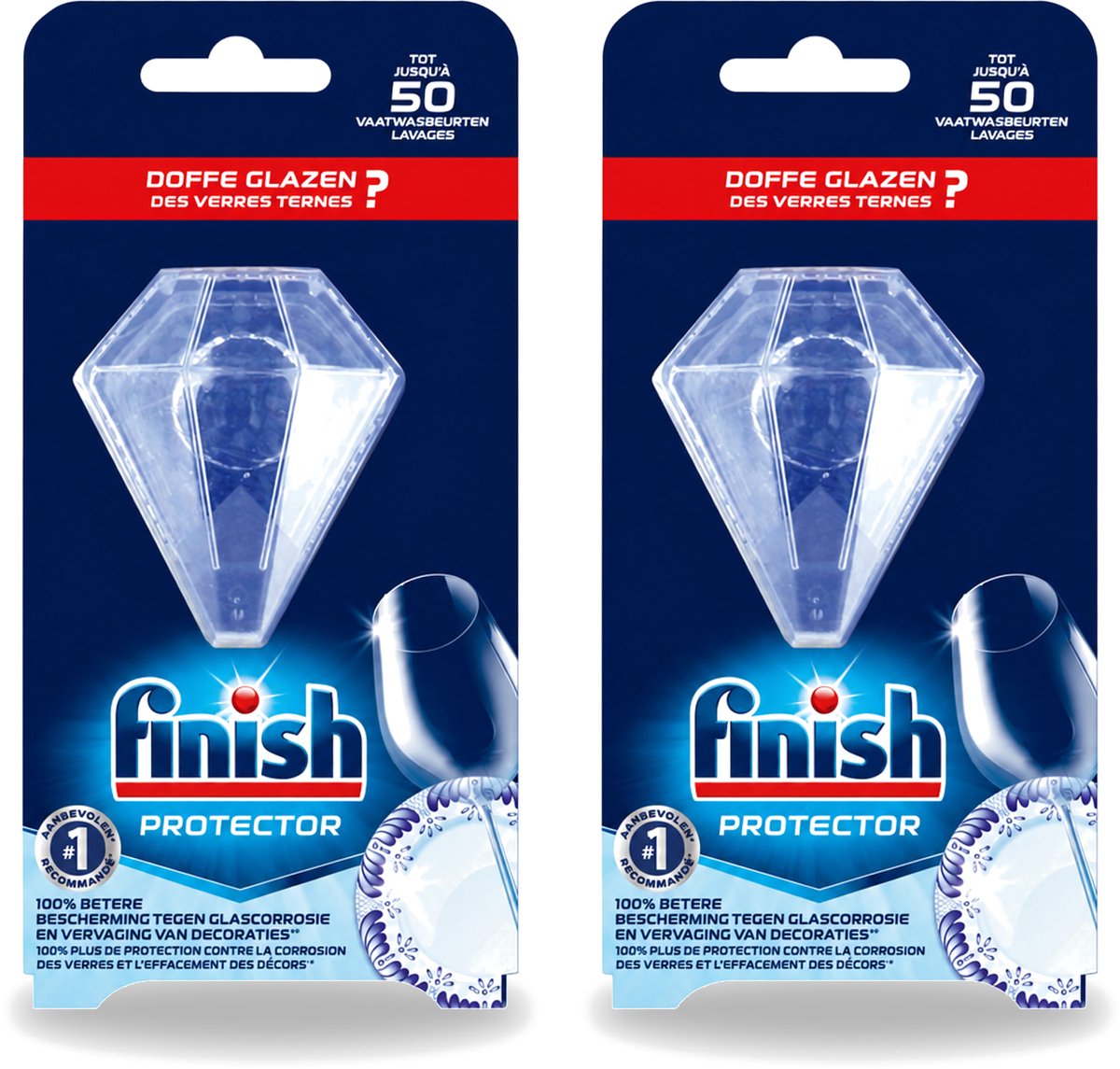 2 x Finish Protector - Extra Glans - Anti-Corrosie & Anti-Vervaging - Tot 50 Afwasbeurten - Voordeelverpakking - 2 stuks