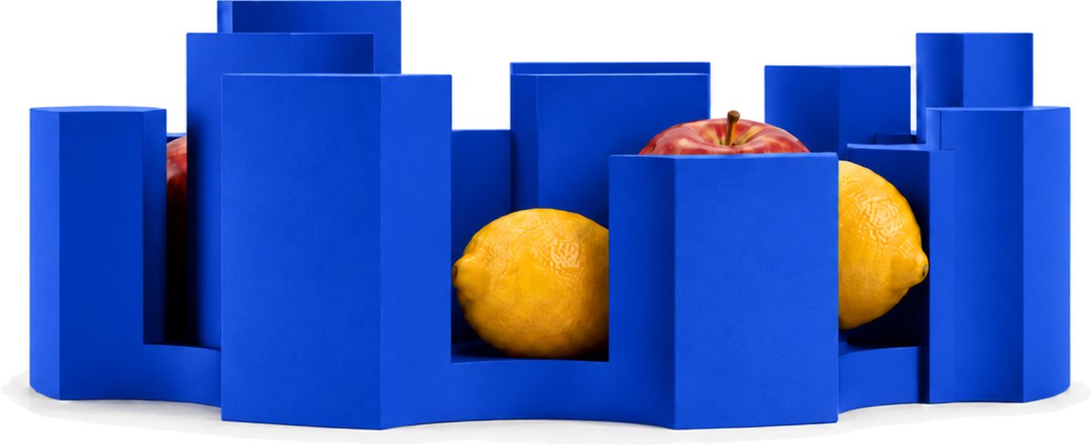 Fiastra Marova fruitschaal - fruitmand - schaal - blauw - 30 x 30 cm