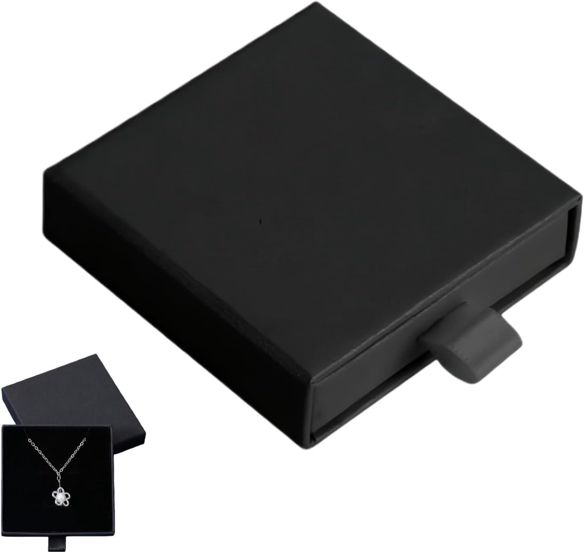 Geschenkdoos voor sieraden, 1 stuk sieradendoos, juwelendoos, presentatiestandaard van papier, sieradenstandaard voor - ShopVlot