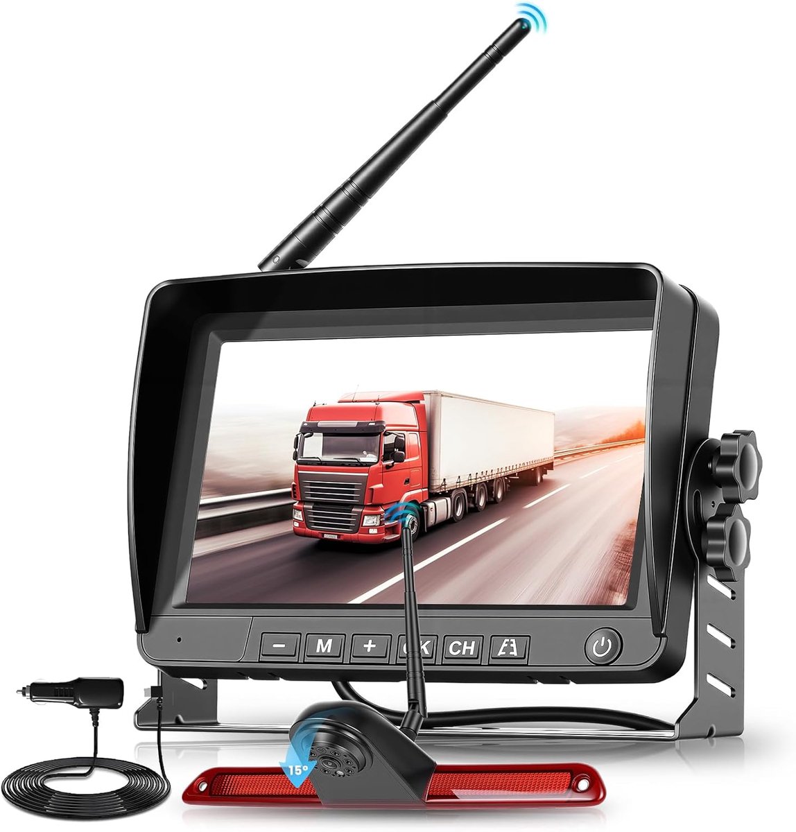 Achteruitrijcamera 720P - Transporter met remlicht - IP67 waterdicht - Verbeter zicht achteruit - ShopVlot