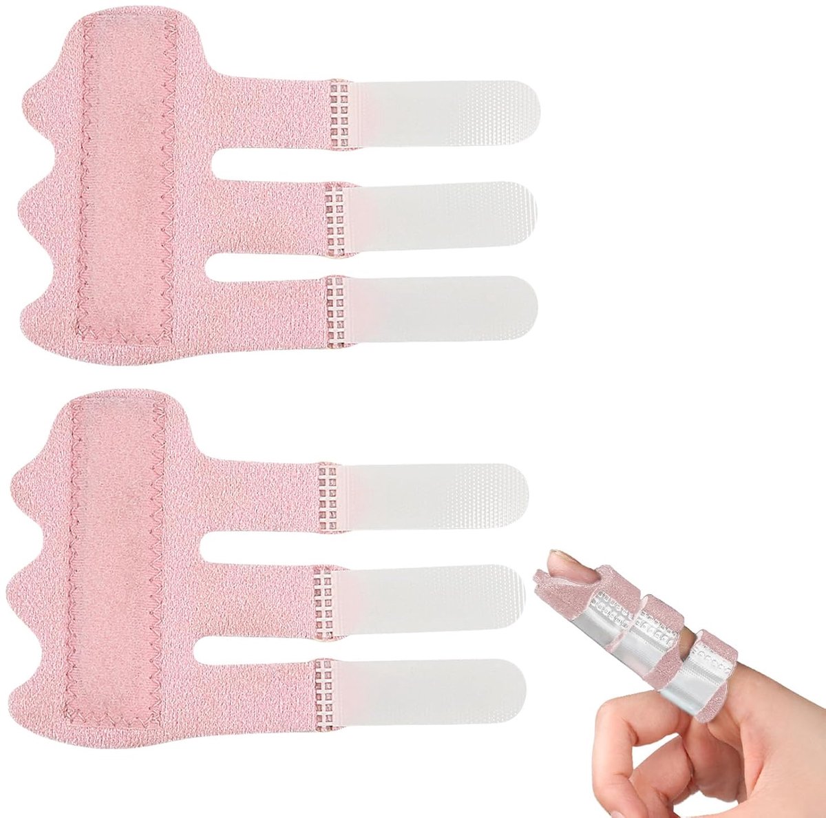 Finger splints 2 stuks - verstelbaar - ademend materiaal - pijnverlichting bij gebroken duim - ShopVlot