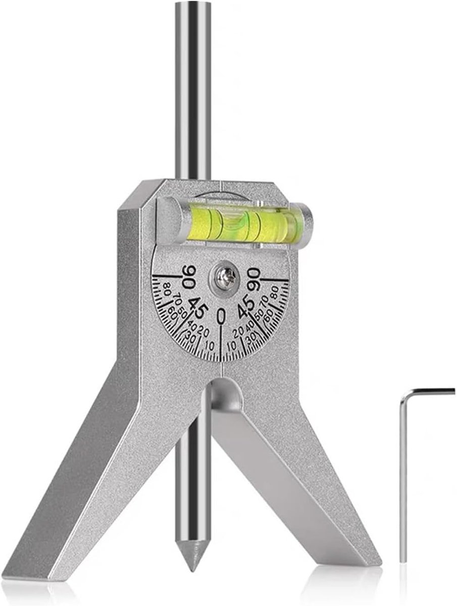 SnelShoppen - Pipe Center Finder - Marker Centreer Tool voor Pijpfitters en Lassers - 4in Y Type Basis met Verstelbare Dial Bubble Gradenboog - Effici