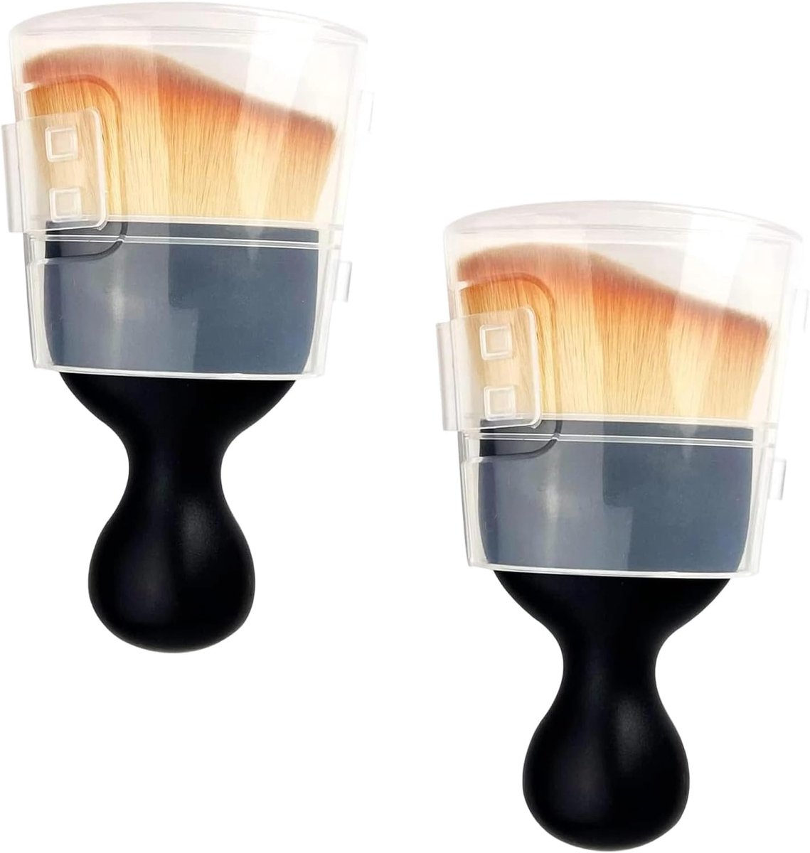 SnelShoppen - 2Pcs Soft Brushes voor Auto Interieur, Zachte Reinigingsborstels voor Dashboard en Stoelen, Hoogwaardige Synthetische Vezels, Gemakkelij