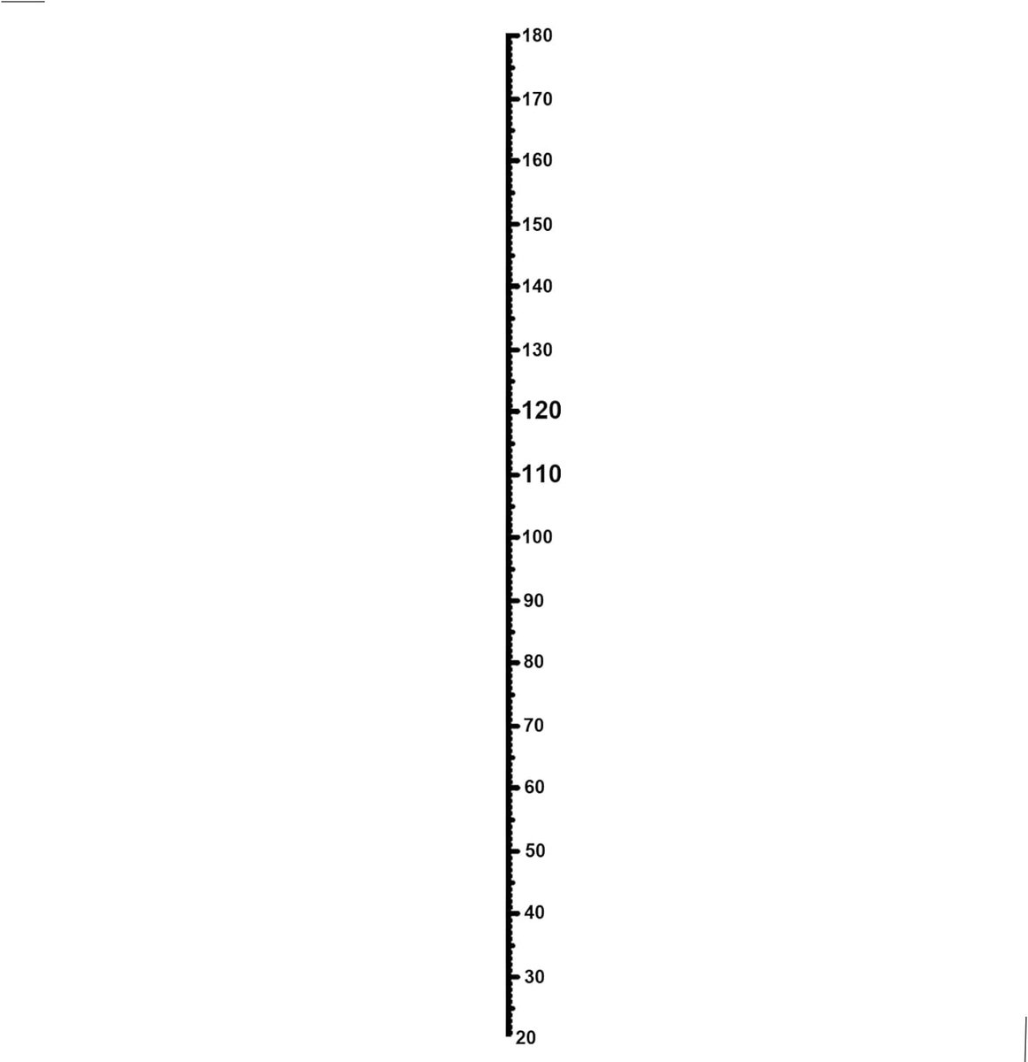 SnelShoppen - Kindermeetlat voor Baby- en Peuterkamers, Persoonlijk Cadeau voor Geboorte en Wanddecoratie, Acryl Groeimeter 20-180 cm, Elegante Interi