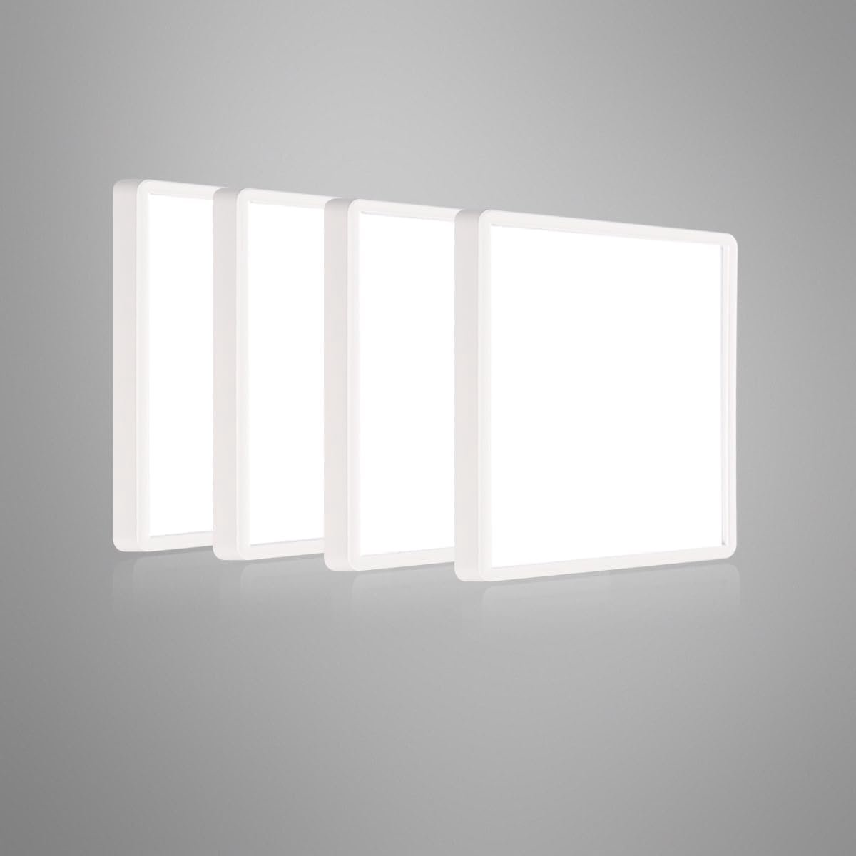 SnelShoppen - LED Plafondlamp 18W, 1620 Lm, 6500K Wit, Vierkante IP44 Verlichting voor Badkamer, Slaapkamer, Keuken, Woonkamer, Kantoor, Energiezuinig